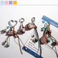 Brown tone cartoon shaped keychain with a smiling character design