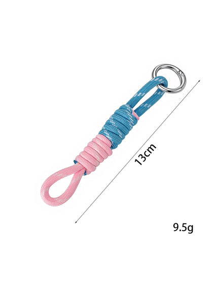Keypus - Two Tone Rope Knot Bag Hanging Keychain