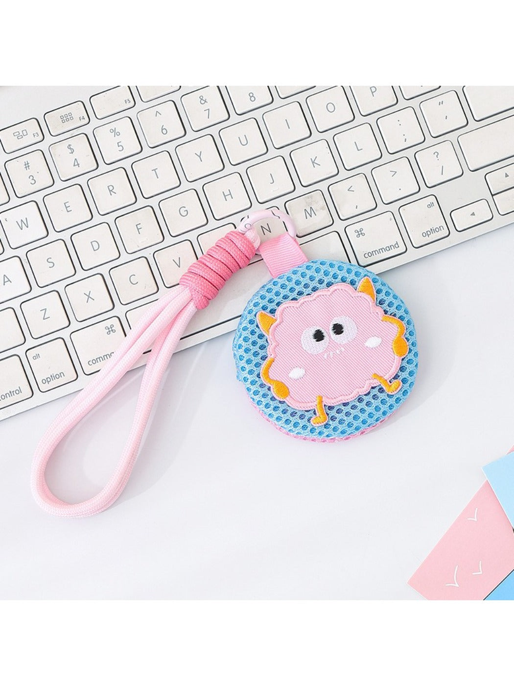 Keypus - Cartoon Color Block Lanyard Keychain