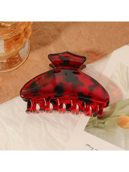 Beau - Leopard Print Half Round Claw Clip