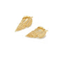 Earedge - Textured Ocean Motif Alloy Dangle Earrings