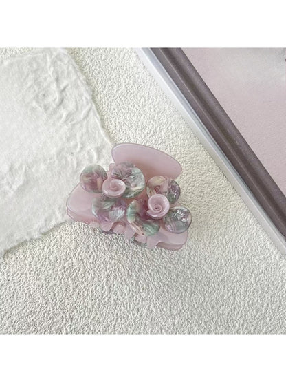 Beau - Fashionable Acetate Flower Pattern Hair Clip