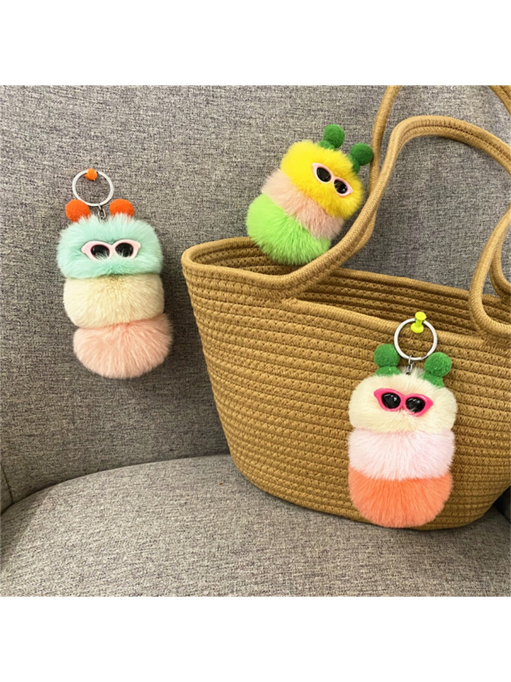 Keypus - Cute Creative Caterpillar Keychain
