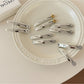 Beau - Alloy Floral Detail Snap Hair Clip