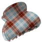 Beau - Modern Minimalist Plaid Hair Claw Clip