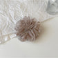 Gifty - Ruffled Mesh Polka Dot High Elastic Scrunchie