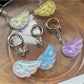 Keypus - Acrylic Alloy Wing Music Note Bag Charm Keychain