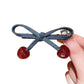 Beau - Cherry-Embellished Bow Hair Clip