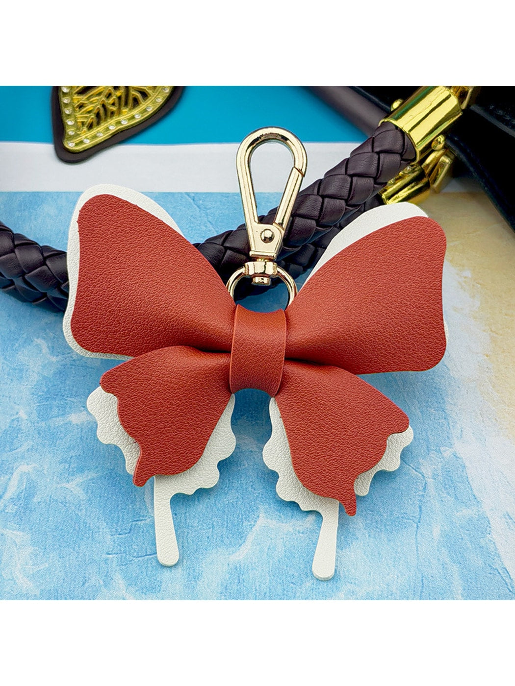 Keypus - Cartoon Butterfly Bag Charm Alloy Keychain
