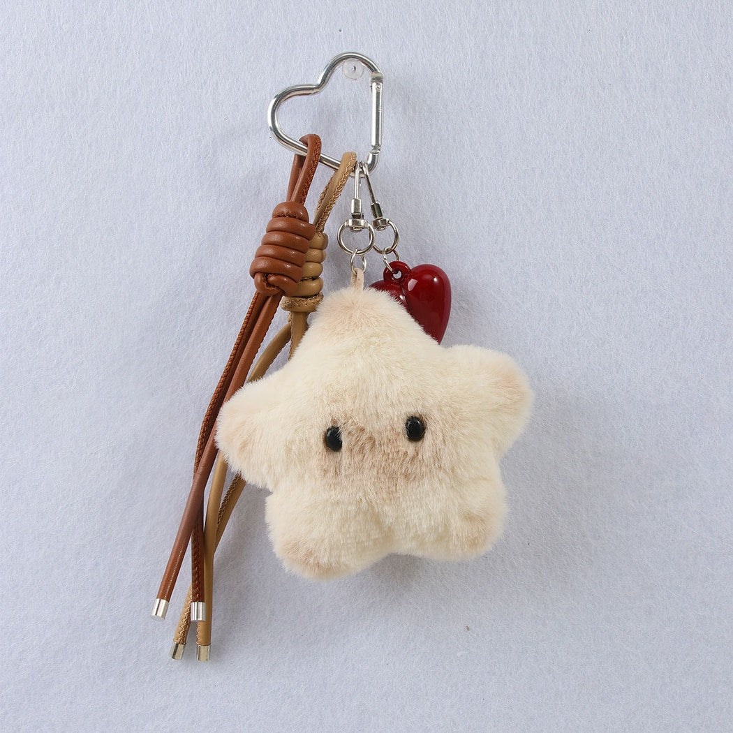 Keypus - Heart Detail Star Plush Keychain