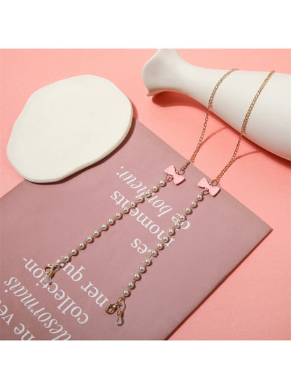 Velra - Bow Accented Beaded Eyeglass Strap