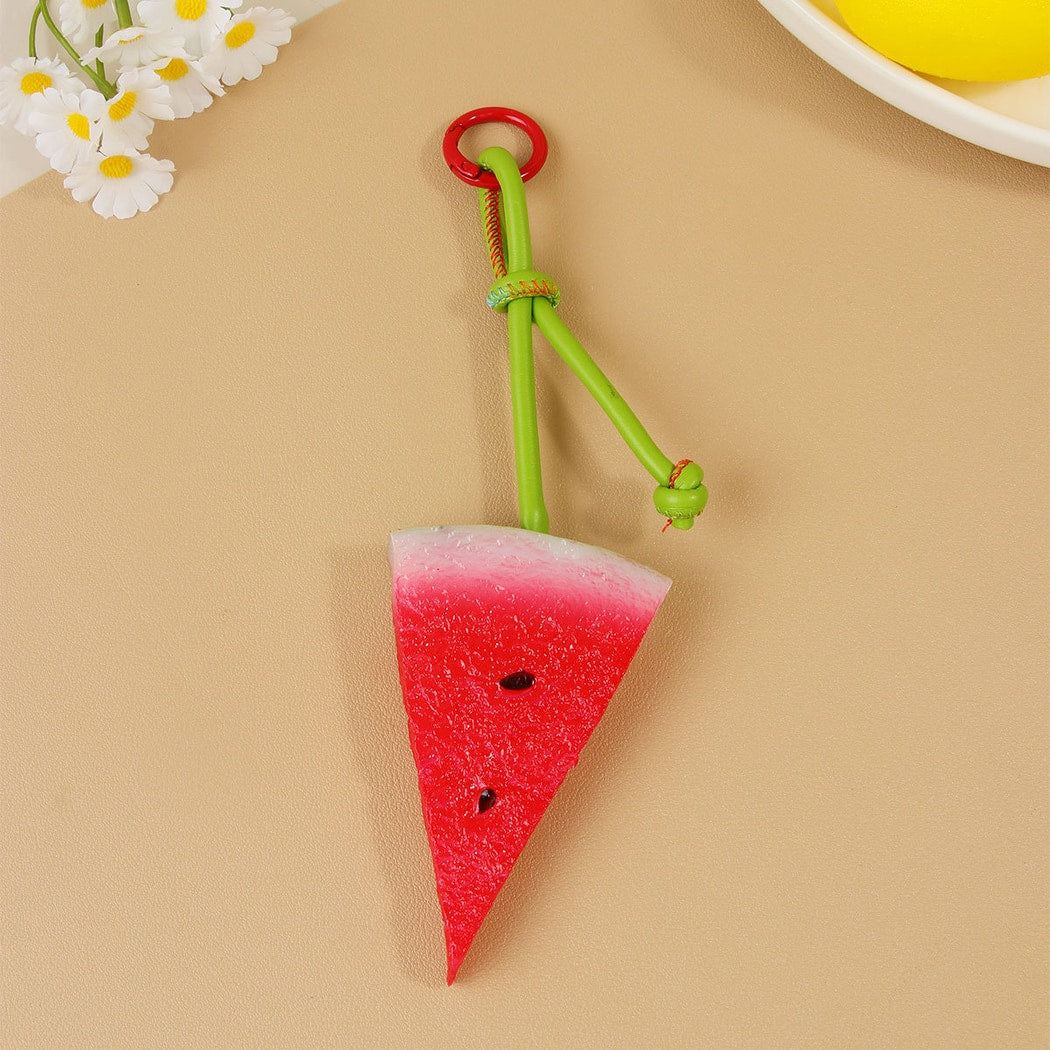 Keypus - Fruit Pendant PU Bag Charm Keychain