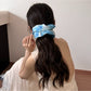 Gifty - Round Blue Gradient Polyester Hair Tie Scrunchie