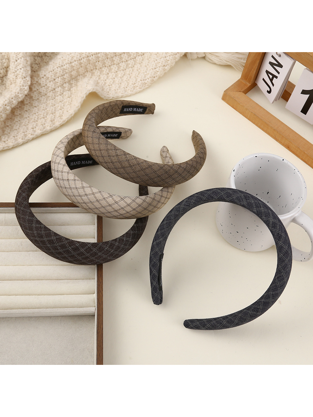 Gifty - Geometric Striped Ring Style Fabric Headband