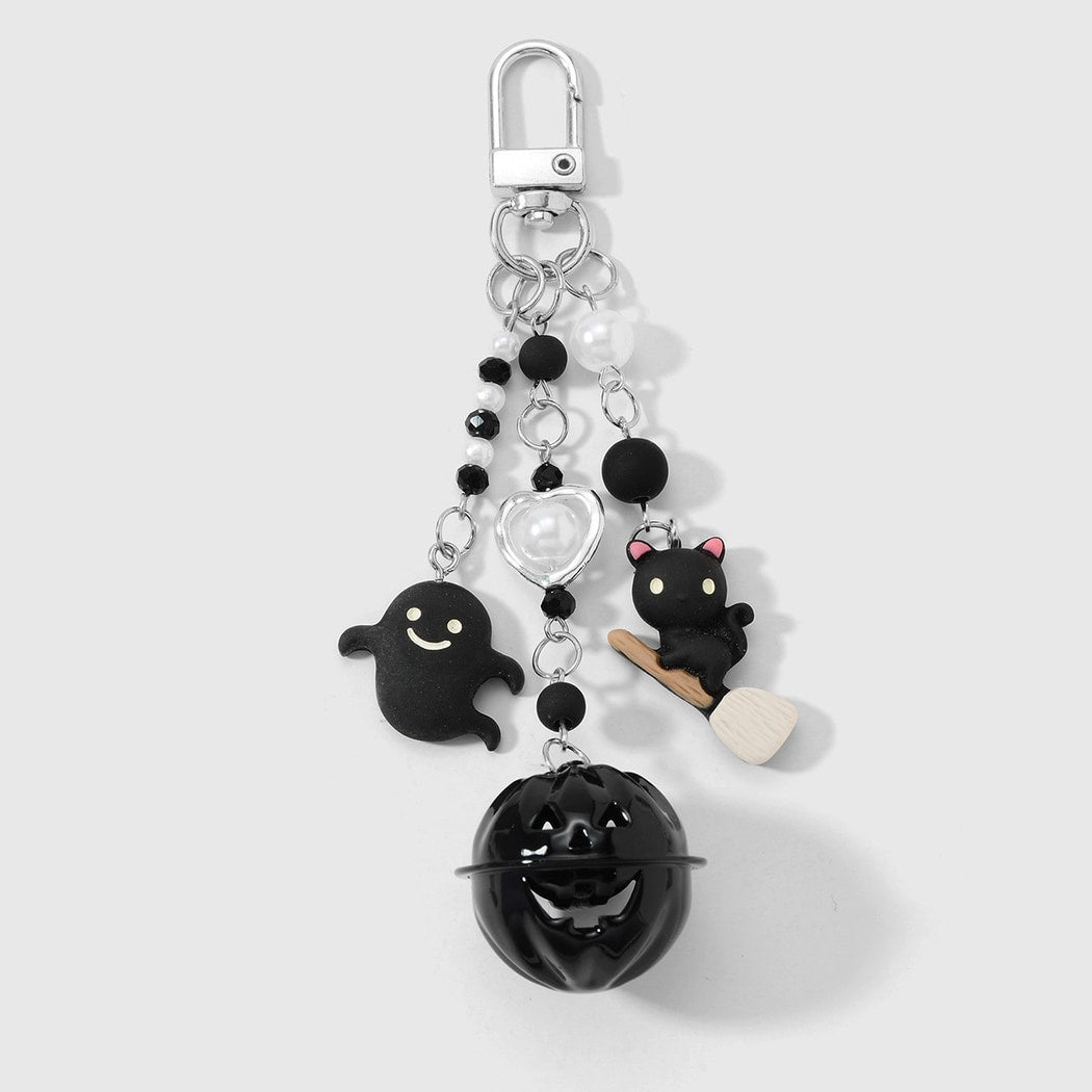 Keypus - Retro Halloween Pumpkin Ghost Keychain