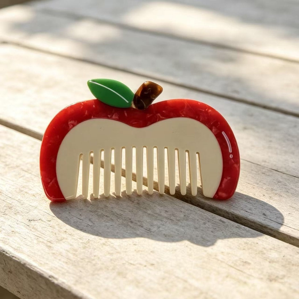 Camerow - Cute Acetate Animal and Food Hair Comb
