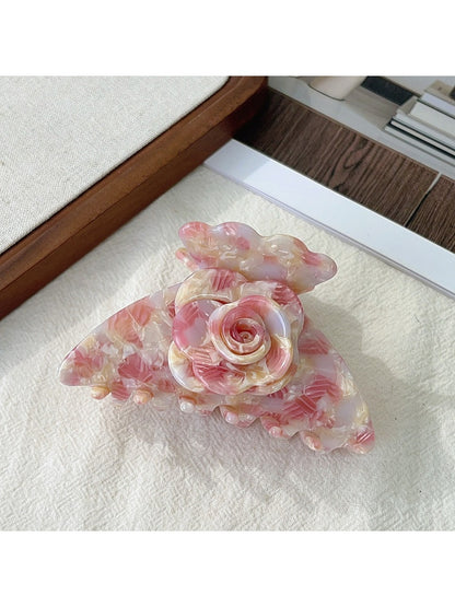 Beau - Acetate Rose Flower Shaped Hair Clip