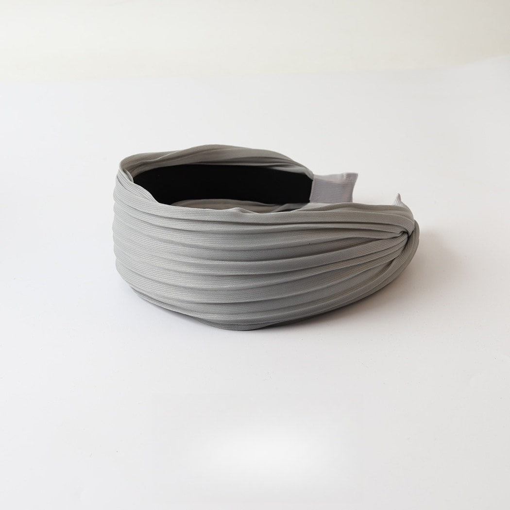 Gifty - Neutral Toned Wide Ruched Fashion Headband