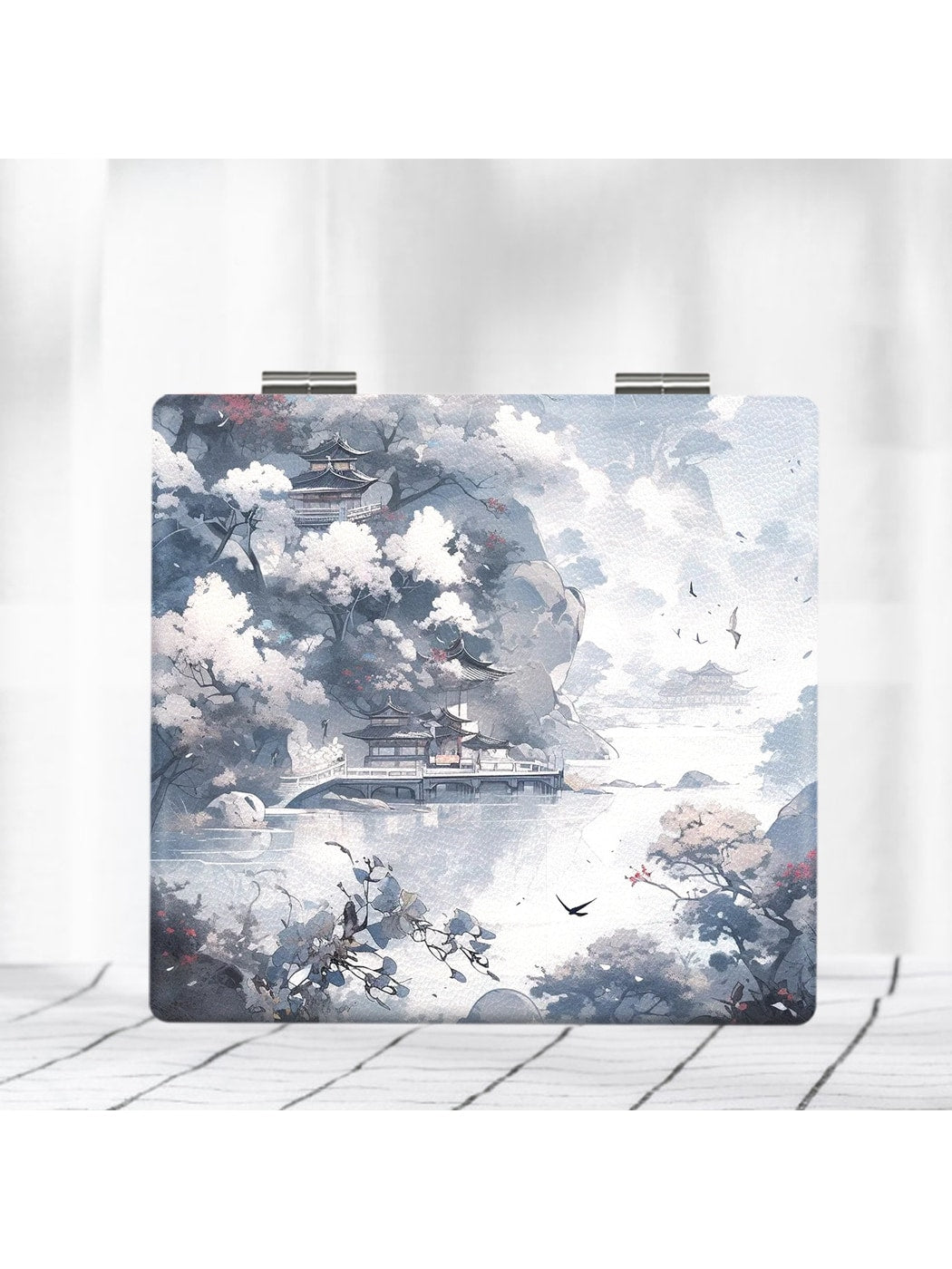 Mirroray - Scenic Print Portable Glass Folding Mirror