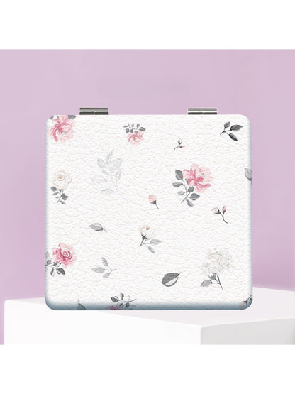 Mirroray - Bow Print Foldable Compact Makeup Mirror