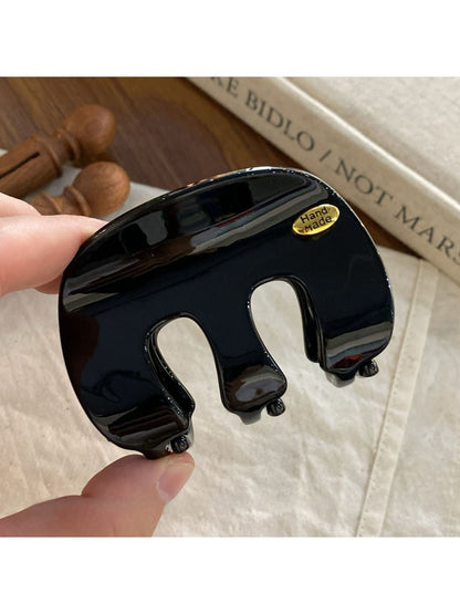 Beau - Vintage Leopard Print M Shape Claw Clip
