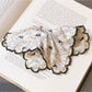 Gifty - Chic Black Floral Lace Scrunchie