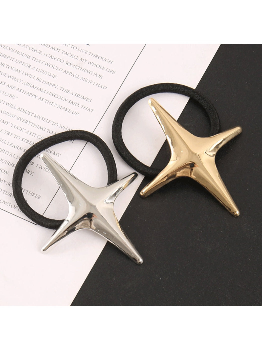 Gifty - Simple Star Print Hair Tie