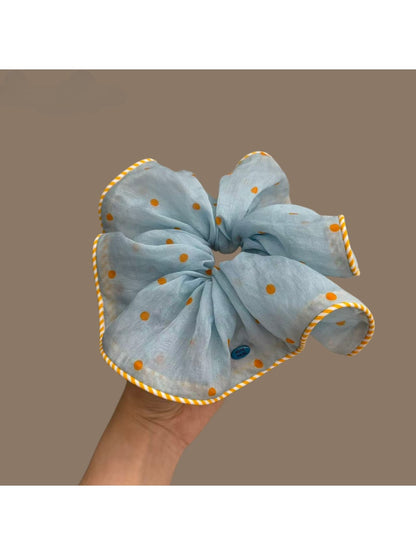 Gifty - Sweet Style Polka Dot Mesh Scrunchie