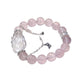 Lovra bracelet with pink fox crystal charm worn on wrist