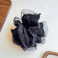 Gifty - Sheer Mesh Scrunchie Elegant Ruffle Hair Tie