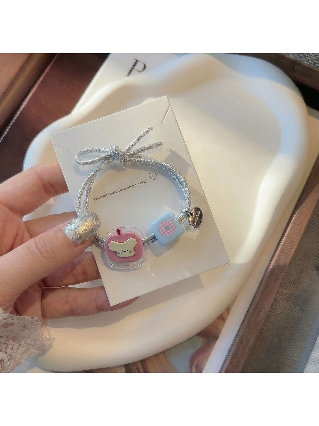 Gifty - Cartoon Dog Double Strand Elastic Hair Tie