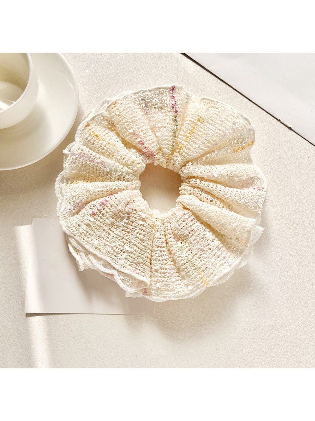 Gifty - Elegant Striped Fabric Scrunchie