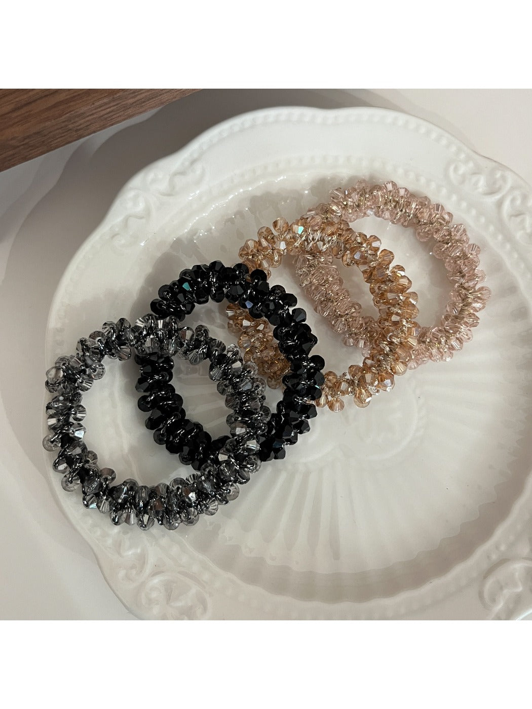 Gifty - Imitation Crystal Hair Tie Bracelet