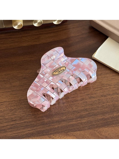 Beau - Iridescent Check Hair Clip