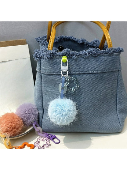 Keypus - Single Pompom Bag Charm Keychain