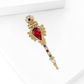 Brovia - Vintage Baroque Wand Geometric Alloy Brooch