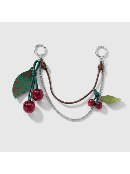 Keypus - Y2K Cherry Motif Chain Hanging Bag Charm