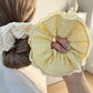 Gifty - Vibrant Yellow Toned Striped Scrunchie