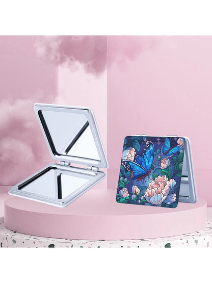 Mirroray - Sunflower Print Foldable Portable Makeup Mirror