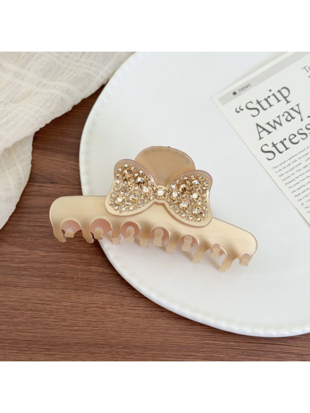 Beau - Butterfly Shaped Semi Circular Claw Clip