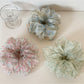 Gifty - Sheer Floral Print Voluminous Polyester Scrunchie
