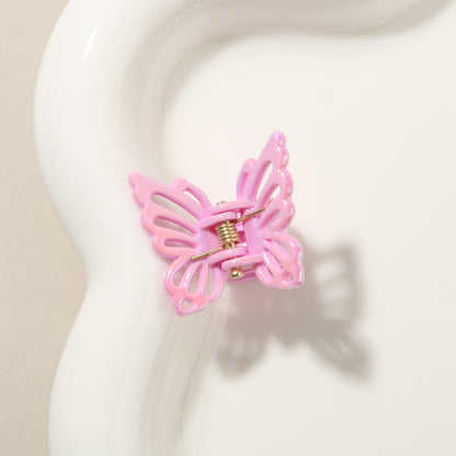 Beau - Openwork Butterfly Alloy Accent Claw Hair Clip