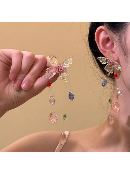 Earedge - Elegant Colorful Butterfly Earrings