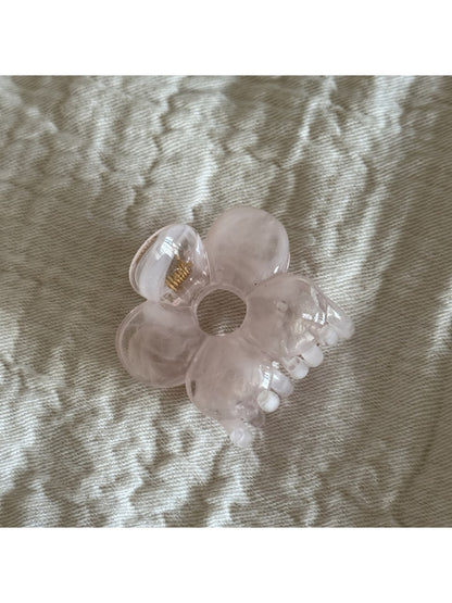 Beau - Glossy Acrylic Flower Hollow Claw Clip