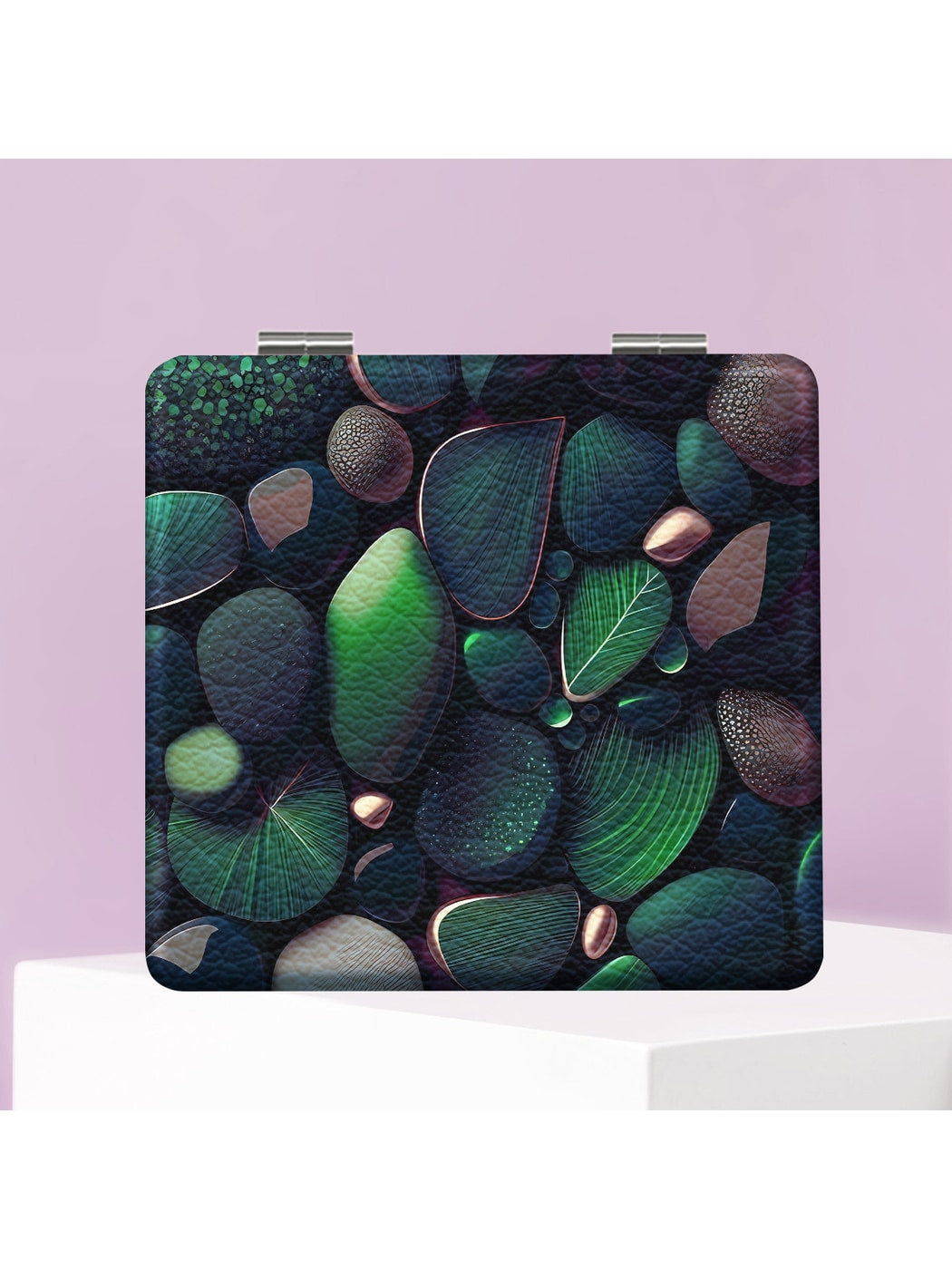 Mirroray - Pebble Pattern Folding Makeup Mirror