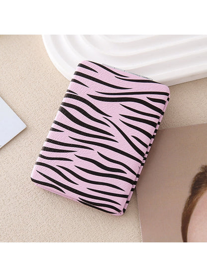 Mirroray - Minimalist Zebra Print Folding Makeup Mirror