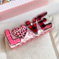 Beau - Valentine's Day Pink Heart  Hair Clips