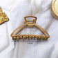 Beau - Cross Loop Alloy Geometric Hair Claw Clip
