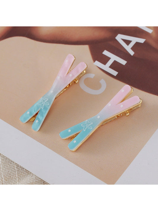 Beau - Ombre Crisscross Hair Clip