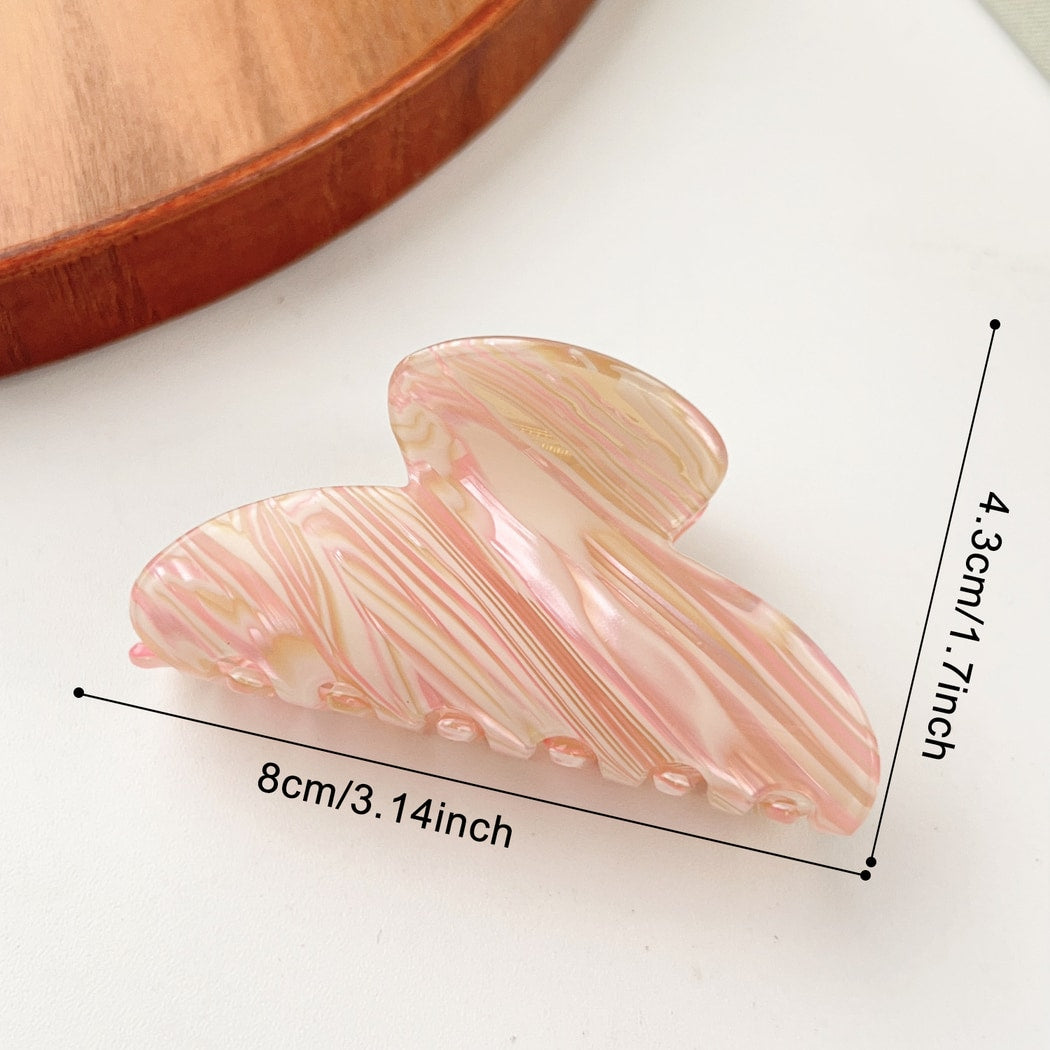 Beau - Elegant Style Marble Print Claw Clip